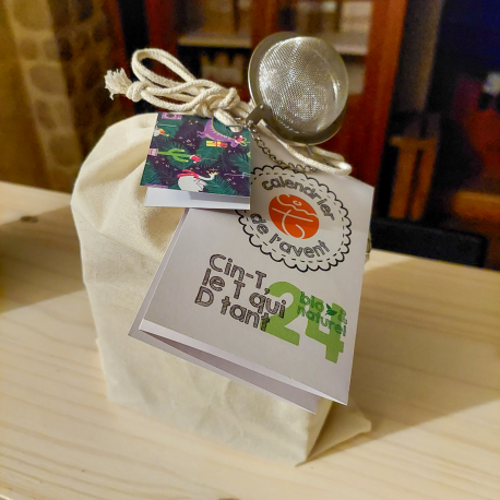 Bocal calendrier de l'avent des thés